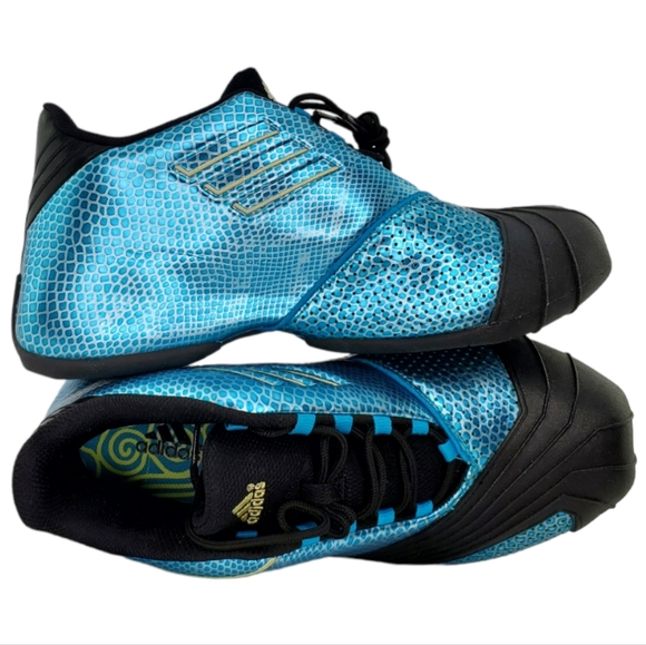 Rare 2013 Adidas TMAC 1 - Year Of The Snake Adidas T-Mac 1 Turquoise/Black-Gold - Picture 2 of 15